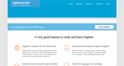 Desktop Screenshot of englishlesson.info