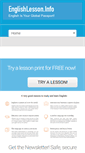 Mobile Screenshot of englishlesson.info