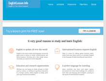 Tablet Screenshot of englishlesson.info